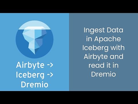 Tutorial - Ingesting Data in Apache Iceberg with Airbyte and Querying it with Dremio