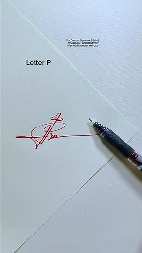 How to sign the letter P? #signature #howtosign #signaturestyle