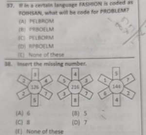 If in a certain lariguage FASAlion is coded as FOIHSAN, what wi... | Filo