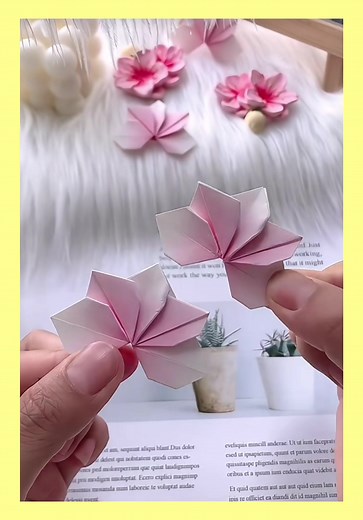 可愛い女の子の折り紙作り！手作りアクセサリーのプレゼントにぴったり！