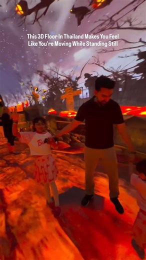 Livcores™ on Instagram: "Your brain thinks you're taking a step forward, but your body remains still.👣🌀 This cutting-edge 3D floor leverages forced perspective, depth illusion, and motion-mapped visuals to deceive your brain into perceiving movement and instability. As you move, the environment responds, creating an uncanny sensation of drifting or losing balance on a completely flat surface. Media: @daniyanizami11 #technology #innovation #lifestyle #futuretech"