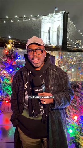 ARTnews on Instagram: "The Christmas trees on display in @derrickadamsny’s immersive installation “Tree Huggers,” aren’t just there to be looked at—they want to hug you back. On view at Dumbo House as part of the members club’s holiday market, the maze of pine needles, twinkling colored lights, and outstretched arms—decorated in Adams’s signature bright, graphic patterns—invites viewers to engage directly with each tree as a point of connection, memory, and community. Follow ARTnews for more."