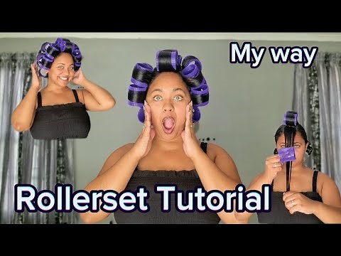 How to put in a rollerset | Roller Curls | MY TUTORIAL | Try this Rollerset | Viral tutorial.