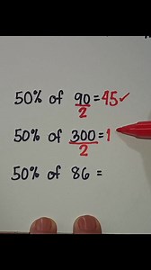 13K views · 173 reactions | To Calculate Fast, 50% of a Number  #mathskills #mathforkids | Mathtuto | Facebook