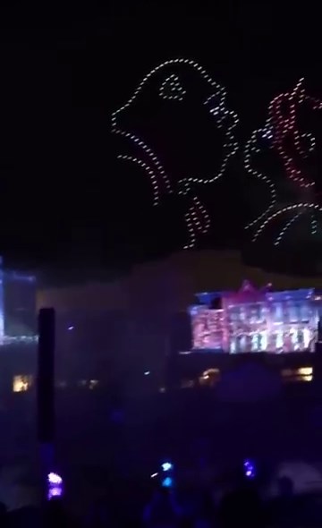 shrek drone show at universal orlando