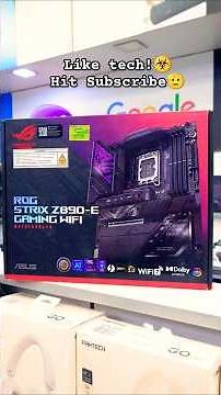 Future-proof rig with the ASUS ROG STRIX Z890-E 🔥Wi-Fi 7 +DDR5+ AI Overclocking = Total Performance.