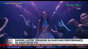 Trending ang #NadineLustreOnASAP dahil sa muling pagbabalik ni Nadine Lustre para sa isang performance sa ASAP Natin 'To stage. Panoorin ang #TVPatrolLive ngayong araw, Enero 10, 2021 Facebook: http://bit.ly/38sDYk2 YouTube: bit.ly/TV-Patrol | TV Patrol