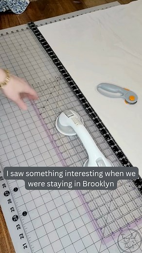 Melissa Bebak on Instagram: "I am all about getting as much use out of tools as humanly possible and that means I have a new toy! Or, rather, an old toy that I get to use in a completely new way. Shower grips are the answer to my rotary cutting problems. I’m not making mistakes and it’s going so much faster! #sewing #sewinglife #sewingproject #sewist #historyblending #historybounding #imakemyclothes #rushproject"