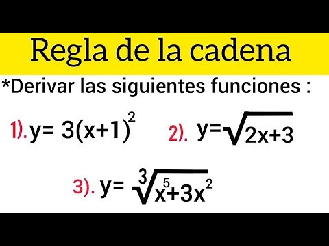 Regla de la cadena / Derivadas con raíces. EXPLICACIÓN DESDE CERO.