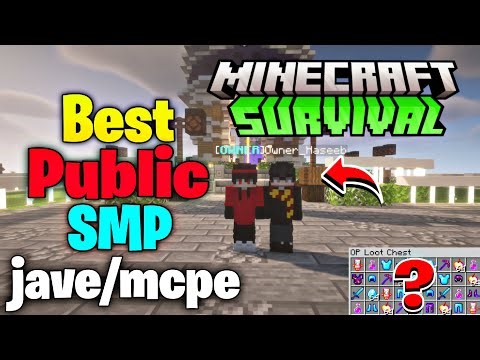 🥀 New Best Public Survival Smp Server For Minecraft 💫 | Java/Pe/Pojav | 24/7 Online | Free To Join 💦