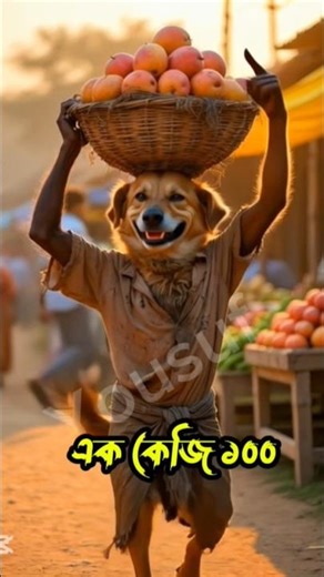 কুকুর আম বিক্রি করছে #shortvideo #shorts #facts #cartoon #halo