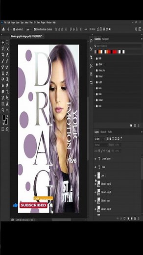 How to Create Magazine Cover Design in Photoshop Part 2 #photoshop #tipsandtricks #template #shorts