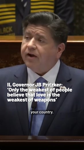 "Your country is loving you back." Gov. JB Pritzker delivered his "State of the State" address today in Springfield, laying out his agenda and his 2027 fiscal year budget proposal. At the end of his speech, the Illinois governor wrapped with a message about the power of love, quoting the iconic film Love Actually by saying, "Love actually is all around." Full speech: https://www.nbcchicago.com/news/local/chicago-politics/read-the-full-text-of-gov-jb-priztkers-state-of-the-state-address/3895911/ 
