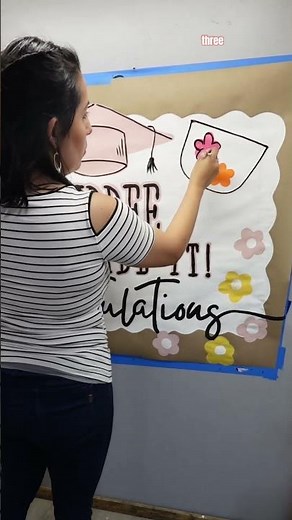 🎓Custom hand-painted graduation banner #diy #art #winniepooh #banner #party #craft #blog #artist