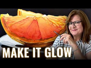 The Watercolor Glow Trick That Makes This Orange Look Lit