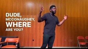 9.1K views · 393 reactions | Can somebody help me find Matthew McConaughey, we’re supposed to be speaking together in person, soon! : https://www.eventbrite.com/d/tx--austin/emmanuel/ *Matthew McConaughey & I, in person for the first time- Tickets almost sold out* | Emmanuel Acho | Facebook