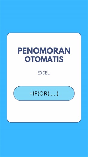 Nomor Otomatis Kolom Terisi Excel