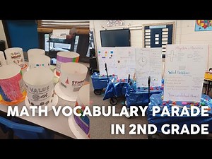 Math Vocabulary Parade in 2nd Grade