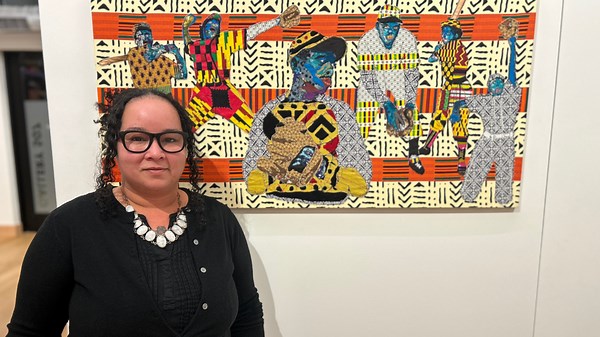 Artist describes inspiration behind quilts at new gallery