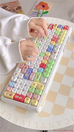 Girl keyboard #aesthetics #Keyboard #kawaiifashionshop