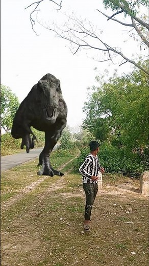 Big Dinosaur chase t-rex chasing part 411 #Shorts #dinosaur #youtube #dinosaurs #youtubeshorts