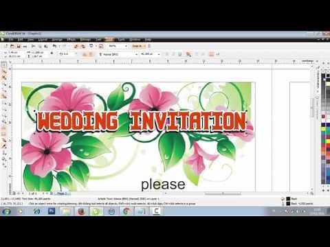 Make a Wedding Invitation Design IN CORELDRAW