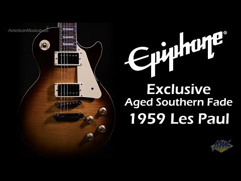 Epiphone Exclusive Run 1959 Les Paul Standard Guitar Aged Southern Fade - AmericanMusical.com