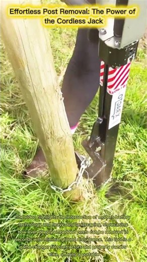 Powerful Cordless Post Puller: Effortless Wood Post Removal