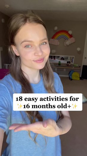 18 easy toddler activities to keep your toddler busy and learning through play! #toddlersoftiktok #momsoftiktok #kidsactivities #easy