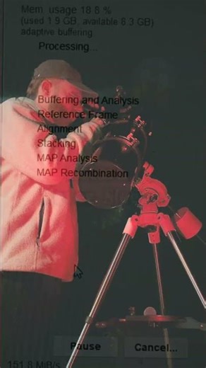 First time using Autostakkert to lucky image Saturn straight from my backyard… 🤩🪐✨