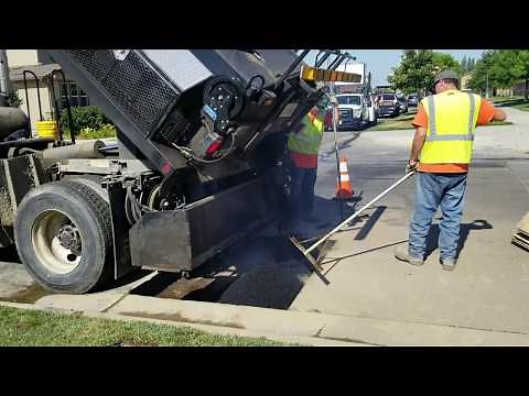 How to Repair Potholes with PB Loader Asphalt Patcher