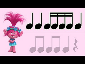 16th Note Rhythm Practice | Trolls Play Along 🎶