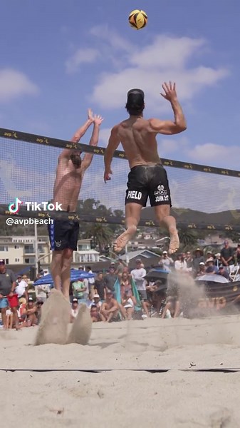CORY TAKES FLIGHT. 💪🔥 A dig from Troy Field sets up Evan Cory's flying pokey on two for the finish. Field/Cory defeated Berntsen/Mol for a spot in the semifinal at the 2026 Progressive AVP Laguna Open.