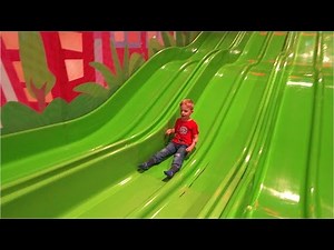 Playground Fun for Kids at Andy's Lekland Indoor Play Area