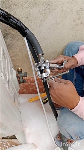 Air conditioner pipe installation, air conditioner, line set, air conditioning