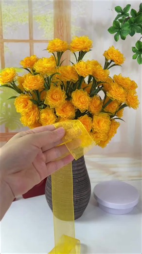DIY Ribbon Rose Flower 🌹 Easy Step by Step Tutorial for Wedding & Home Decor#flowers #craft #diyproject #gift #ribbonrose