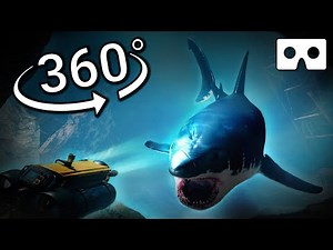 360 VR Shock: Megalodon Encounter on Research Vehicle [Can You Survive?]
