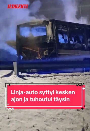 Linja-auto paloitetaan siirtoajossa Hämeessä