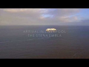 The Stena EMBLA Sails Into Liverpool - Dramatic Drone Footage