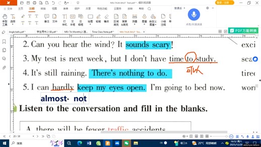 新人教英语8上Unit 7 Sectin A 课文讲解