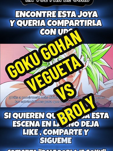 GOKU Y VEGETA VS BROLY: PELEA ÉPICA EN DRAGON BALL