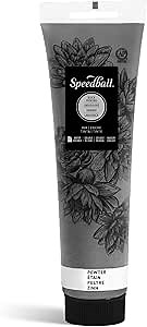 Speedball Water-Soluble Block Printing Ink, 5-Ounce Tube (Pewter)