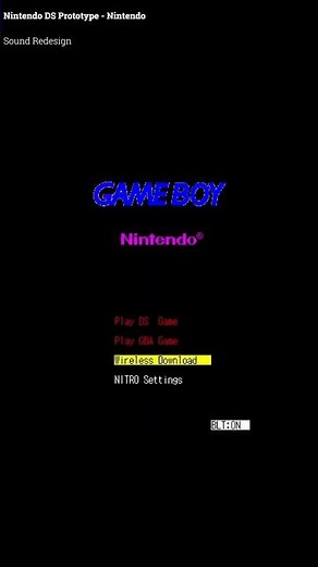 Nintendo DS Prototype Startup Sound Redesign