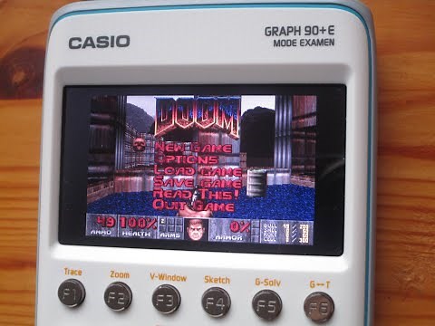 CGDoom : playthrough Ultimate Doom episode 1 maps 1+2 / Casio fx-CG50 Graph 90+E