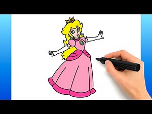 How To Draw Princess Peach (Easy Drawing Tutorial)