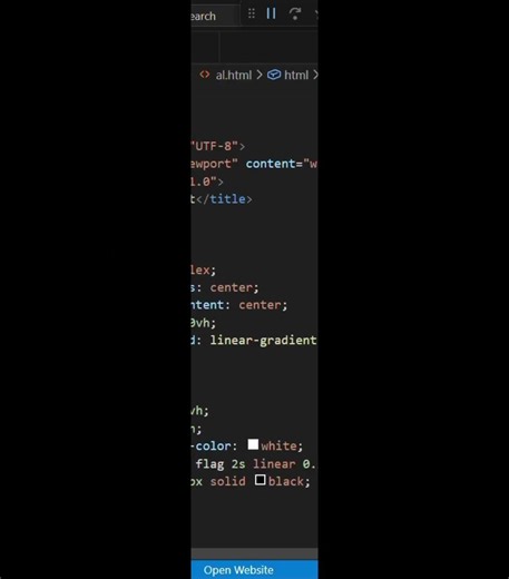 Indian flag using html and css...#coding #memes #programming #republicday #26january #funnyshorts
