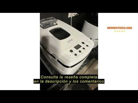 Reseña del TZS First Austria Máquina de pan, 1250g, 12 programas automáticos, 2 amasado, programa si