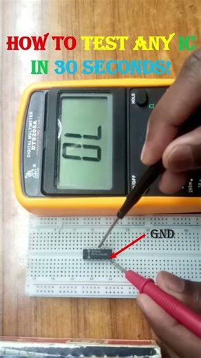 Don’t Replace IC 😳 Test it First (Easy Trick) #digitalelectronics #electronicsproject #engineering