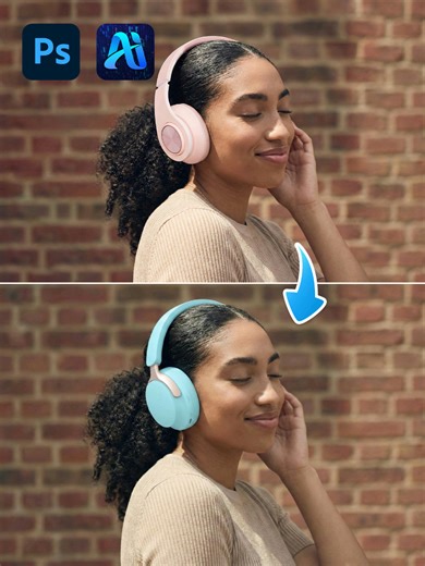 Using Nano Banana to Change Headphones in Photoshop