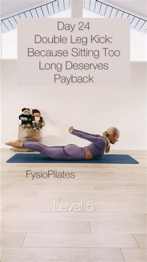 Double Leg Kick: Because Sitting Too Long Deserves Payback #pilates #exercise #shorts #movement